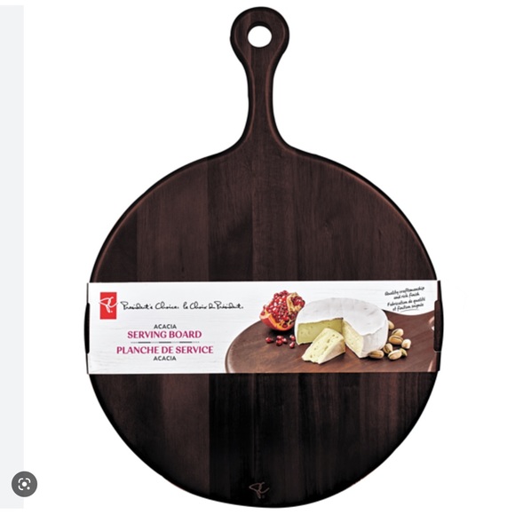 PC Presidents Choice Other - ✅ Brand New! PC President's Choice Acacia Charcuterie Serving Board Black Walnut